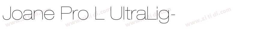 Joane Pro L UltraLig字体转换